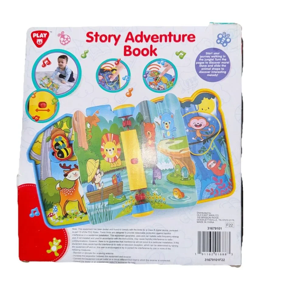 PlayGo Story Adventure Book Interactive Kids Toy 6m+ Storybook Music Jungle